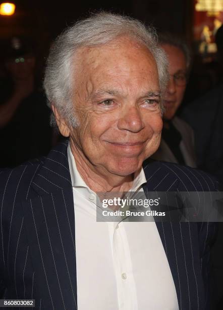 Ralph Lauren poses at the opening night arrivals for "Springsteen on Broadway" at The Walter Kerr Theatre on October 12, 2017 in New York City.