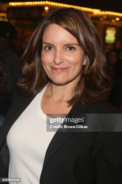 Tina Fey poses at the opening night arrivals for "Springsteen on Broadway" at The Walter Kerr Theatre on October 12, 2017 in New York City.