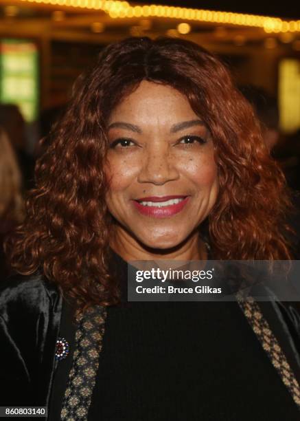 Grace Hightower poses at the opening night arrivals for "Springsteen on Broadway" at The Walter Kerr Theatre on October 12, 2017 in New York City.