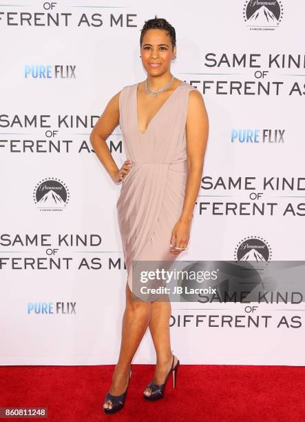 Daphne Wayans attends the premiere of Paramount Pictures and Pure Flix Entertainment's 'Same Kind Of Different As Me' on October 12, 2017 in Los...