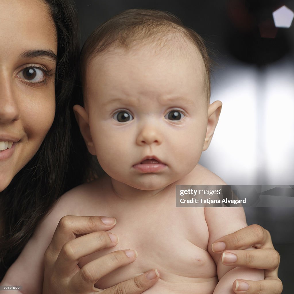 Baby with mother