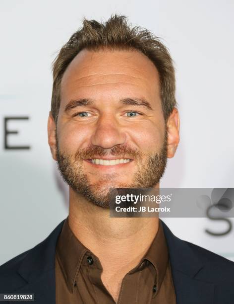 Nick Vujicic attends the premiere of Paramount Pictures and Pure Flix Entertainment's 'Same Kind Of Different As Me' on October 12, 2017 in Los...