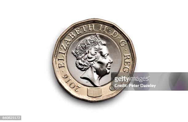 Photo illustration of a new pound coin on September 28, 2017.