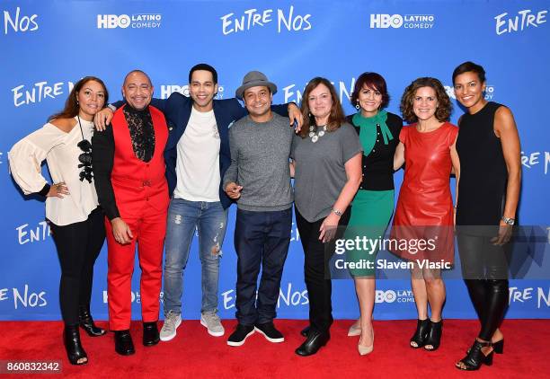 Lucinda Martinez, SVP, multicultural and international marketing, HBO, Calixto Chinchilla, NYLIIF, comedians Vladmir Caamano, Frankie Quinones,...