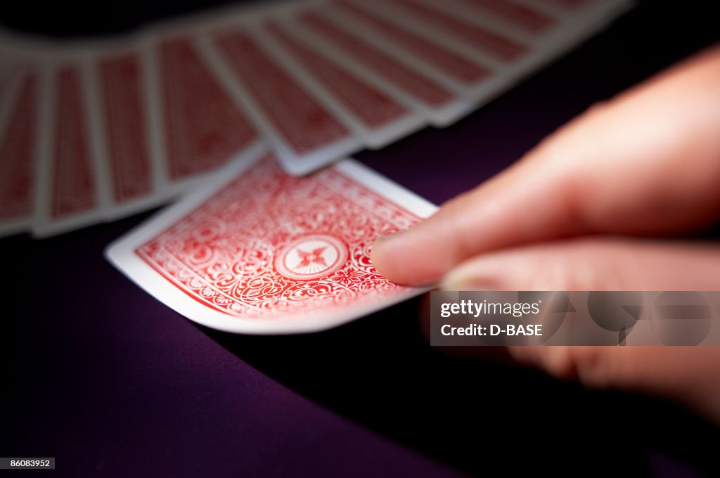 Man playing cards