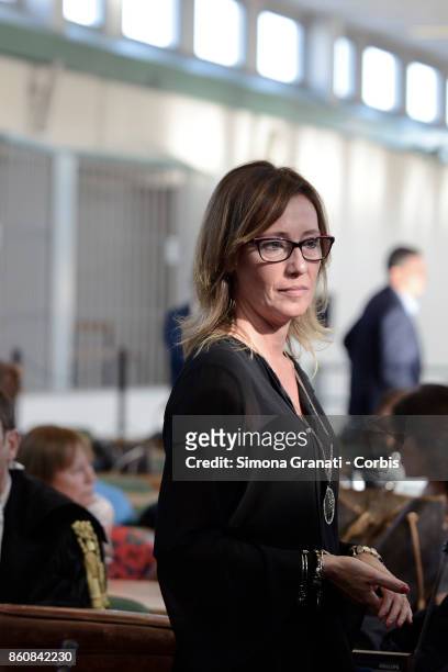 Ilaria Cucchi, sister of Stefano Cucchi during first hearing of the new trial against five military police officers for the death Stefano Cucchi, on...