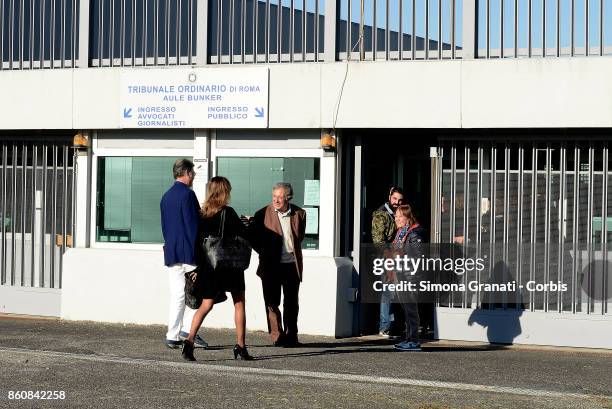 Stefano Cucchi's family arrives it Bunker Hall of Rebibbia for first hearing of the new trial against five military police officers for the death...