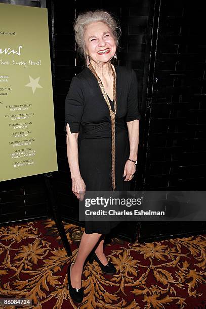 Actress Lynne Cohen attends the 2009 benefit gala for The Dramatists Guild Fund at Hudson Theatre on April 20, 2009 in New York City, New York.