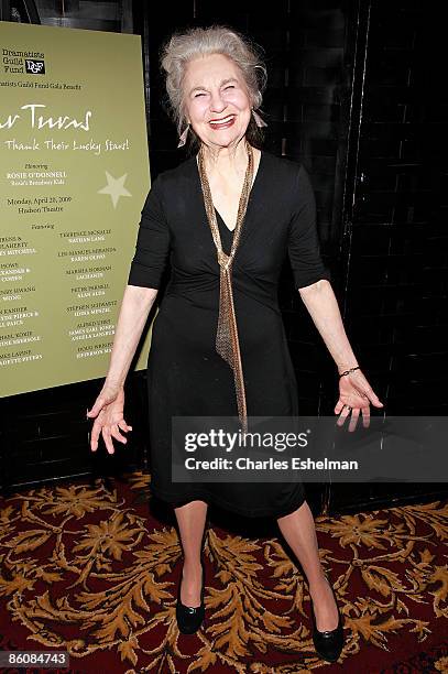 Actress Lynne Cohen attends the 2009 benefit gala for The Dramatists Guild Fund at Hudson Theatre on April 20, 2009 in New York City, New York.