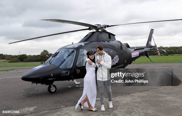 Casey Johnson and Marnie Simpson during the MTV 'Single AF' Photocall at Elstree Studios on October 13, 2017 in Borehamwood, England. Seven...