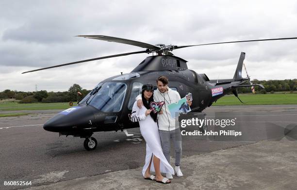 Casey Johnson and Marnie Simpson during the MTV 'Single AF' Photocall at Elstree Studios on October 13, 2017 in Borehamwood, England. Seven...