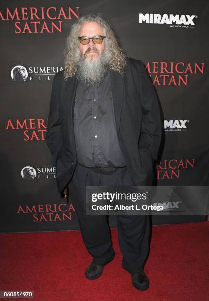 Actor Mark Boone Junior arrives for the Premiere Of Miramax's "American Satan" held at AMC Universal City Walk on October 12, 2017 in Universal City,...