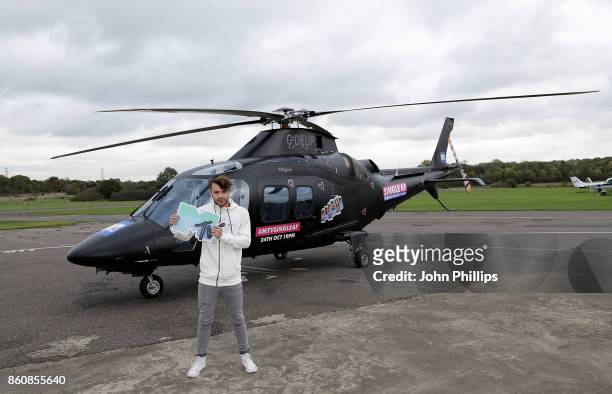 Casey Johnson during the MTV 'Single AF' Photocall at Elstree Studios on October 13, 2017 in Borehamwood, England. Seven celebrities embark on the...