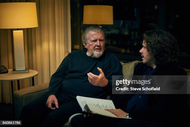 Film directors Edgar Wright and Walter Hill are photographed for Empire magazine on November 29, 2016 in Los Angeles, California.