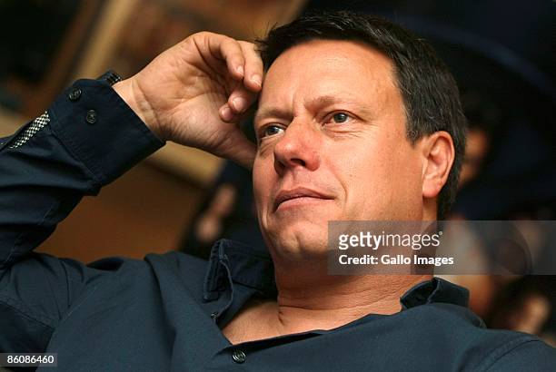 South African Gavin Hood, director of Oscar award winning movie Tsotsi, looks on as he is interviewed on April 20, 2009 in Johannesburg. His new...