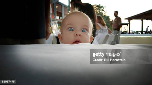 baby with big blue eyes - baby blue eyes stock pictures, royalty-free photos & images