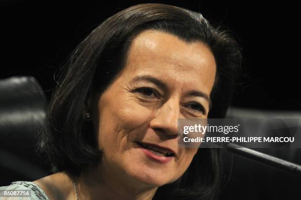 Former FARC hostage and Colombian politician Clara Rojas poses during the release of her book "Cautiva" in Madrid on April 21, 2009. Rojas was...