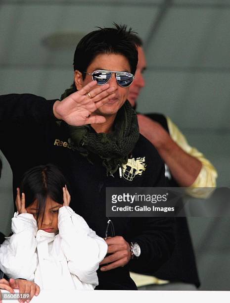 Shah Rukh Khan during the IPL T20 match between Kings XI Punjab v Kolkata Knight Riders at Sahara Park on April 21, 2009 in Durban, South Africa.