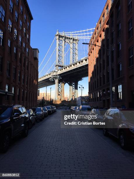 manhattan bridge - bortes fotografías e imágenes de stock