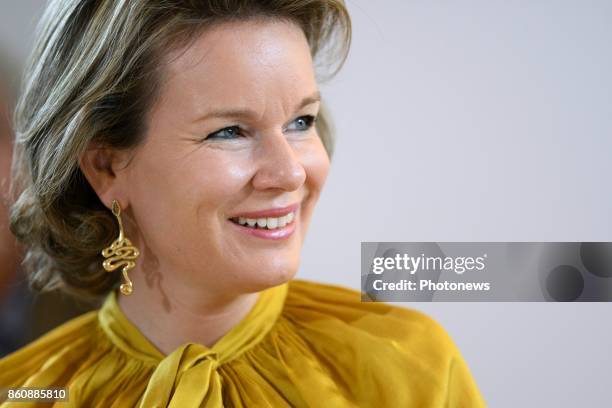 Visit of Queen Mathilde to the Federation "Aide et Soins à Domicile" .