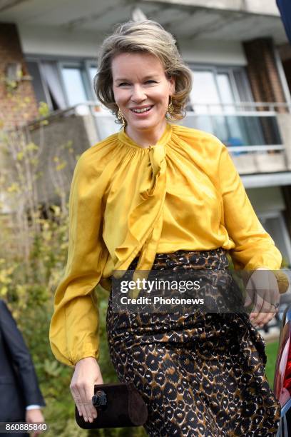 Visit of Queen Mathilde to the Federation "Aide et Soins à Domicile" .