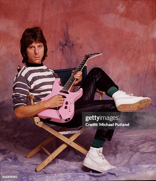 English rock guitarist Jeff Beck in London, October 1984.