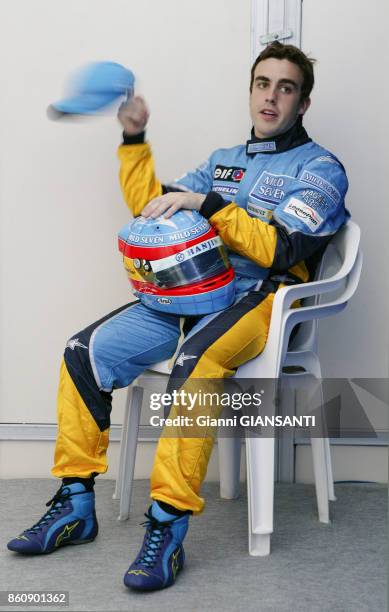 Fernando Alonso lors du Grand Prix de Formule 1 à Sepang à Kuala Lumpur en 2003, Malaisie.