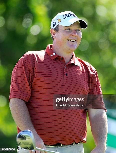 Jarrod Lyle smiles after hitting a shot during the third round of the Sony Open in Hawaii held at Waialae Country Club on January 17, 2009 in...