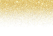 Gold glitter texture vector gradient background