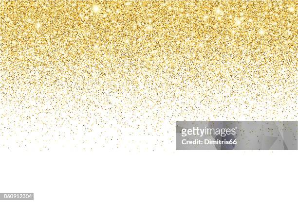 gold glitter texture vector gradient background - gold coloured stock illustrations