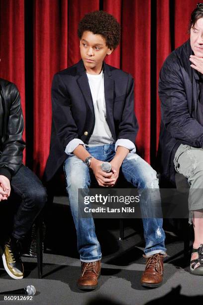 Actor Jaden Michael on stage during The Academy of Motion Picture Arts & Sciences Official Academy Screening of Wonderstruck at MOMA on October 11,...