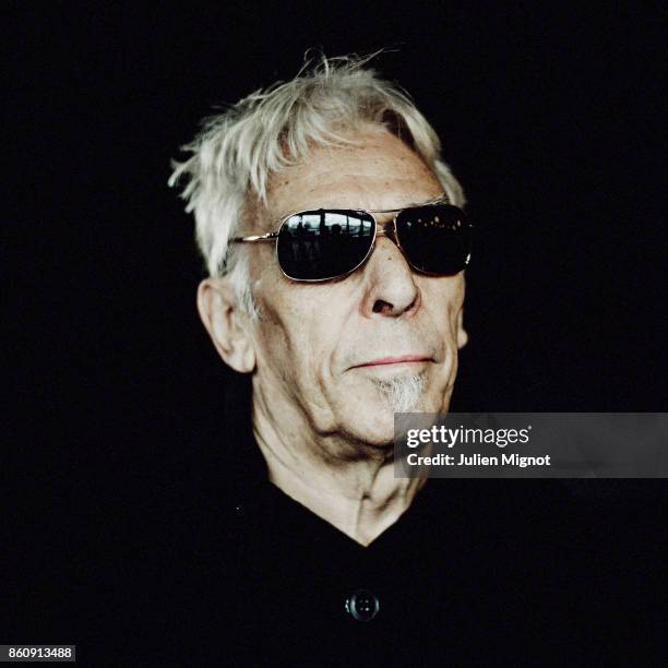 Musician John Cale is photographed for Self Assignment on April 2016 in Paris, France.