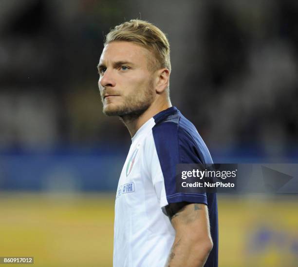 Ciro Immobile of Italy player during the warm-up before the match valid for the Qualifying Round of Fifa World Cup Russia 2018 between Italy -...