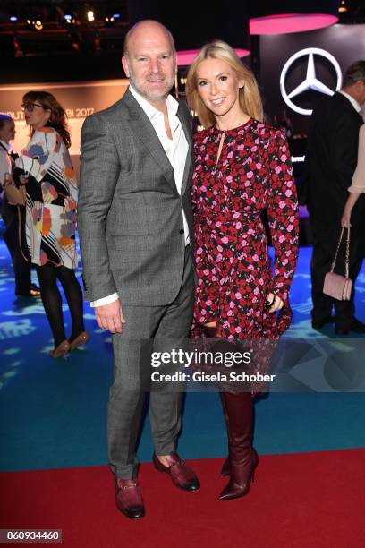 Christian Gries, CEO Depot and his wife Sandra Gries during the 'Tribute To Bambi' gala at Station on October 5, 2017 in Berlin, Germany.