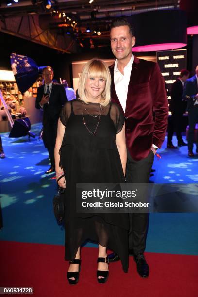 Patricia Riekel and Marco Stein during the 'Tribute To Bambi' gala at Station on October 5, 2017 in Berlin, Germany.