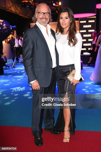 Peter Olsson and his girlfriend Diana Buergin during the 'Tribute To Bambi' gala at Station on October 5, 2017 in Berlin, Germany.