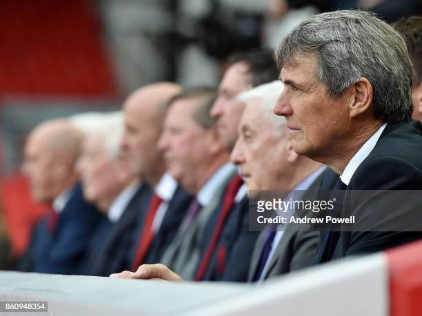 Alan Hansen during the Kenny Dalglish Stand unveiling on October 13, 2017 in Liverpool, United Kingdom.
