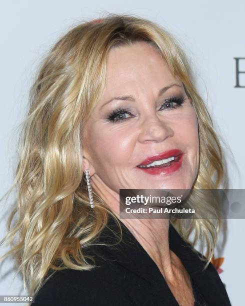 Actress Melanie Griffith attends the Eva Longoria Foundation annual dinner at The Four Seasons Hotel Los Angeles at Beverly Hills on October 12, 2017...