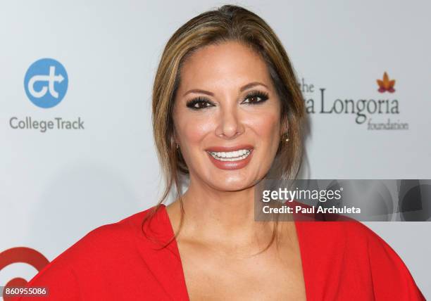 Actress Alex Meneses attends the Eva Longoria Foundation annual dinner at The Four Seasons Hotel Los Angeles at Beverly Hills on October 12, 2017 in...