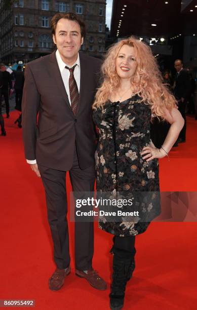 Jonathan Ross and Jane Goldman attend the BFI Patron's Gala & UK Premiere of "Downsizing" during the 61st BFI London Film Festival on October 13,...
