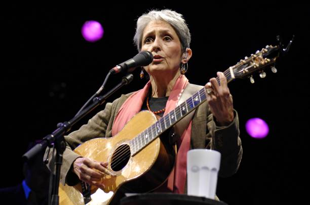 Photo of Joan BAEZ; performing live onstage at the Tollwoodfestival