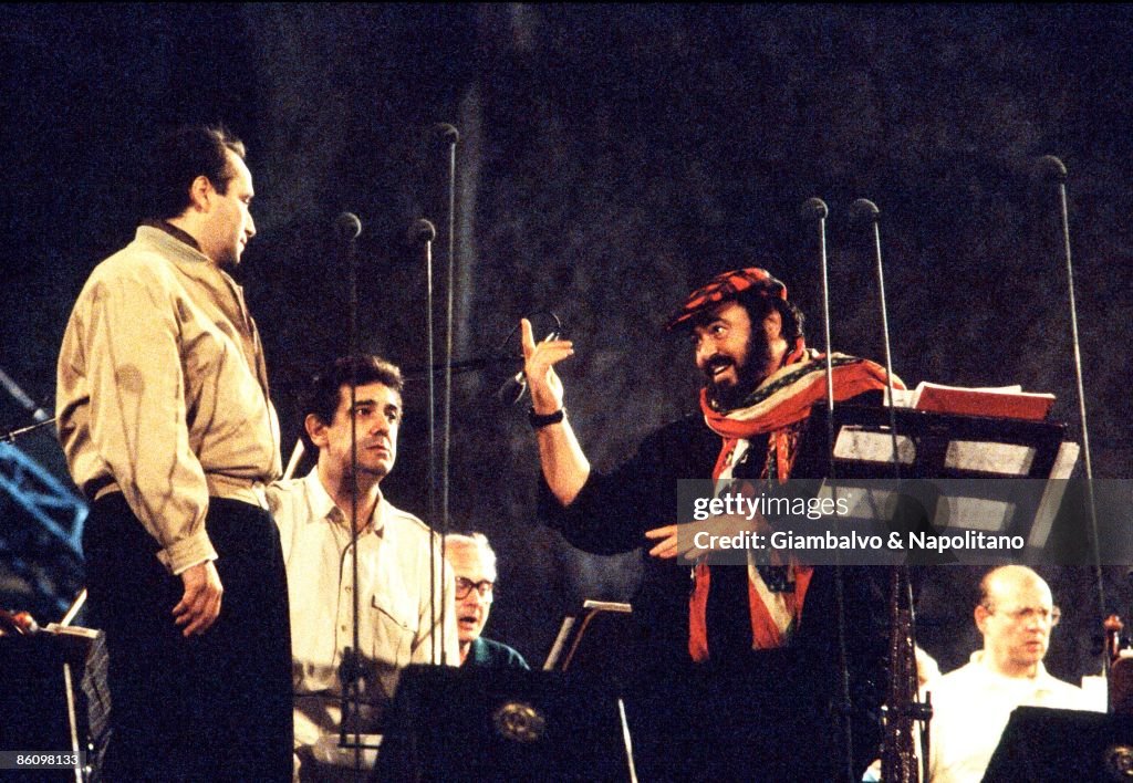 Photo of THREE TENORS and Luciano PAVAROTTI and Placido DOMINGO and Jose CARRERAS