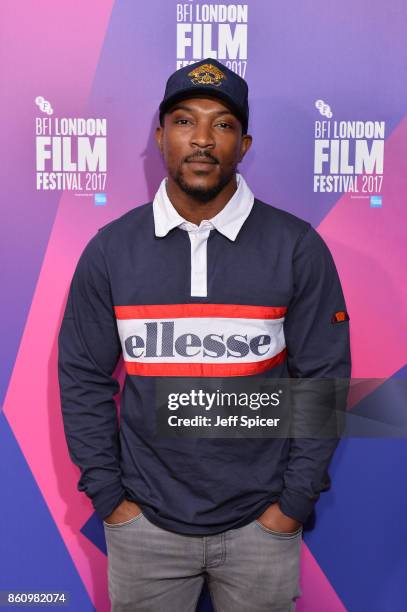 Ashley Walters arrives at the European premiere of "Jane" during the 61st BFI London Film Festival at Picturehouse Central on October 13, 2017 in...