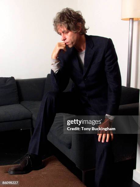 Photo of Bob GELDOF; in Soho House club