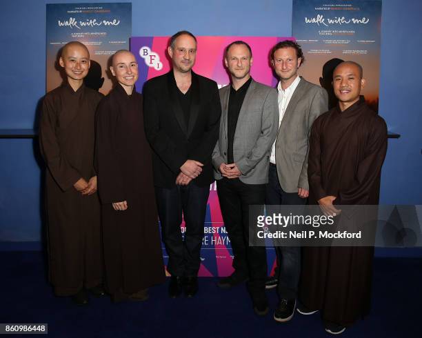 Sisters Linh Di, Hien Nghiem, directors Max Pugh, Marc J Francis, producer Nick Francis and brother Phap Huu attend the screening of "Walk With Me"...