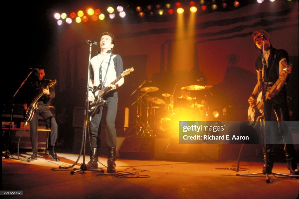 Photo of Joe STRUMMER and Paul SIMONON and Mick JONES and CLASH