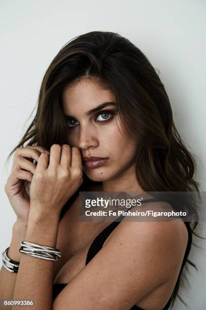 Model Sara Sampaio is photographed for Madame Figaro on May 17, 2017 in Cannes, France. Bra , Allegra bangles . PUBLISHED IMAGE. CREDIT MUST READ: Fe...