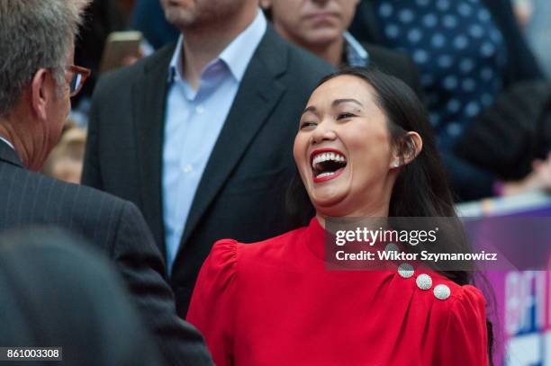 Hong Chau arrives for the UK film premiere of 'Downsizing' at Odeon Leicester Square during the 61st BFI London Film Festival, BFI Patron's Gala....