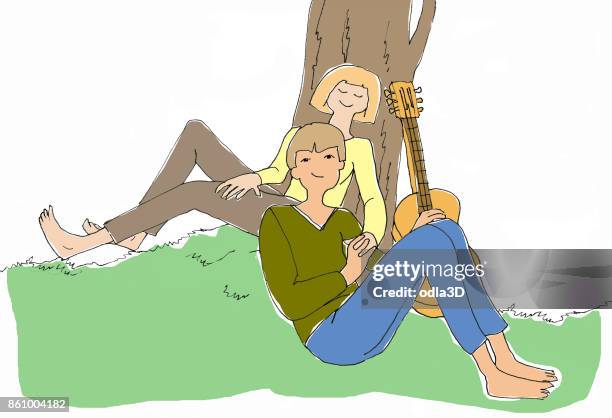 holidays - classical guitar stock illustrations