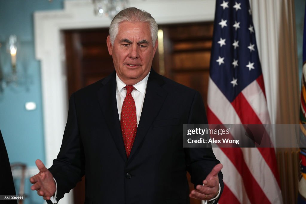 Rex Tillerson Meets With OAS Secretary General Luis Almagro At State Dep't
